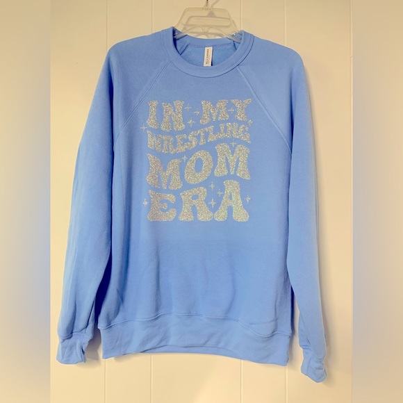 In My Wrestling Mom Era Crewneck Sweatshirt WE CAN CUSTOMIZE THESE plus Sizes - Picture 2 of 4